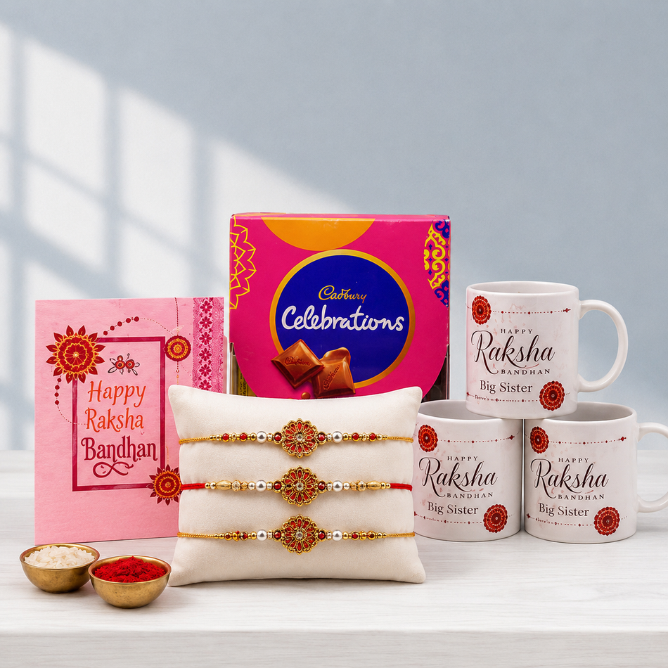 Sister's Charm Rakhi Set