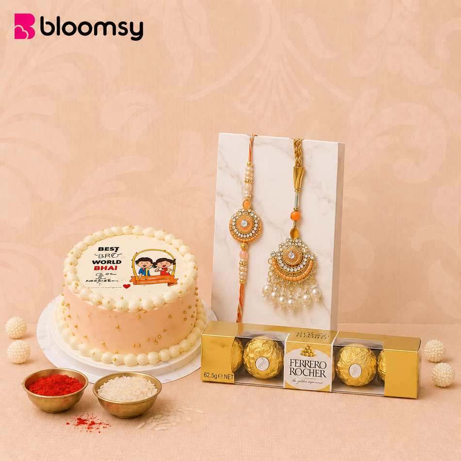 Peach Pearl Cake Duo