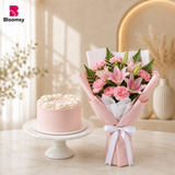 Pink Lily & Carnation Harmony