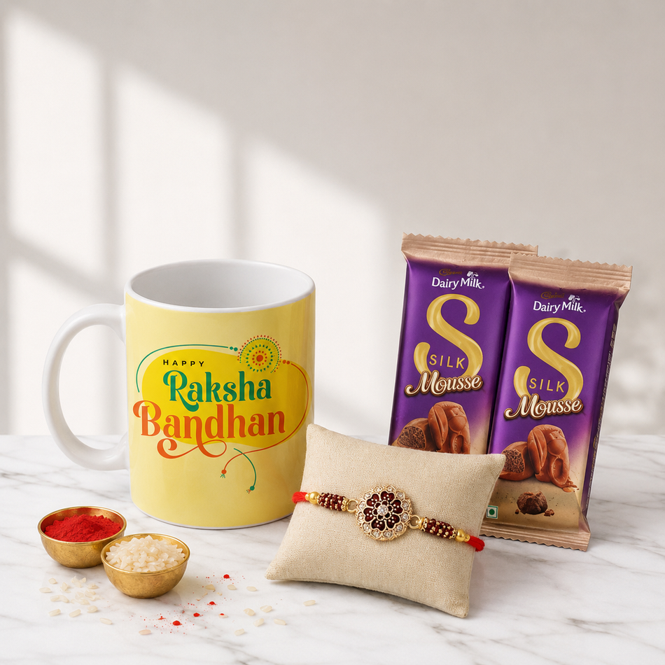 Choco Glow Rakhi Set