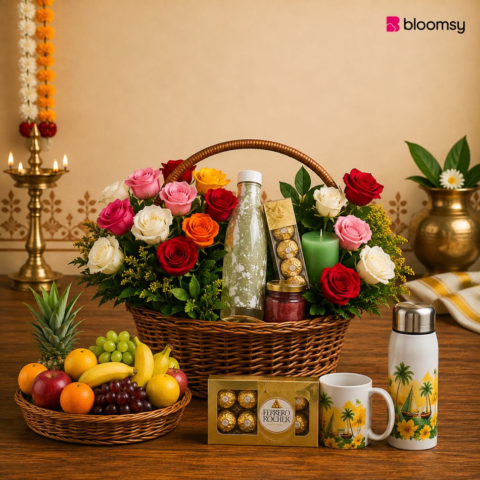 Thiruvonam Glow Basket