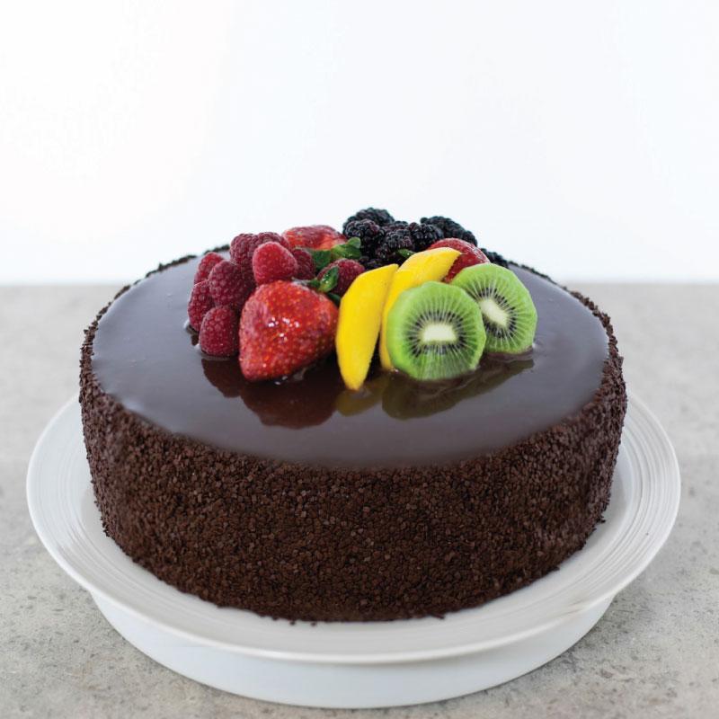 Fruity Choco Truffle Cake
