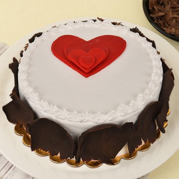 More Heart Shape Anniversary Cake