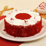 Round Shape Red Velvet Flavored Cake