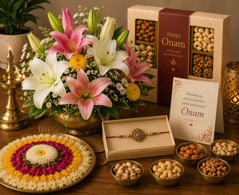 Onam Flower Arrangements