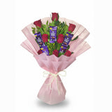 Red Roses & Dairy Milk Bouquet