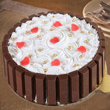 Congrats Kit Kat Rose Vanilla Cake