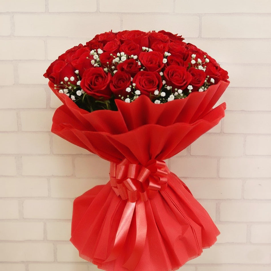 so much in love red rose bouquet